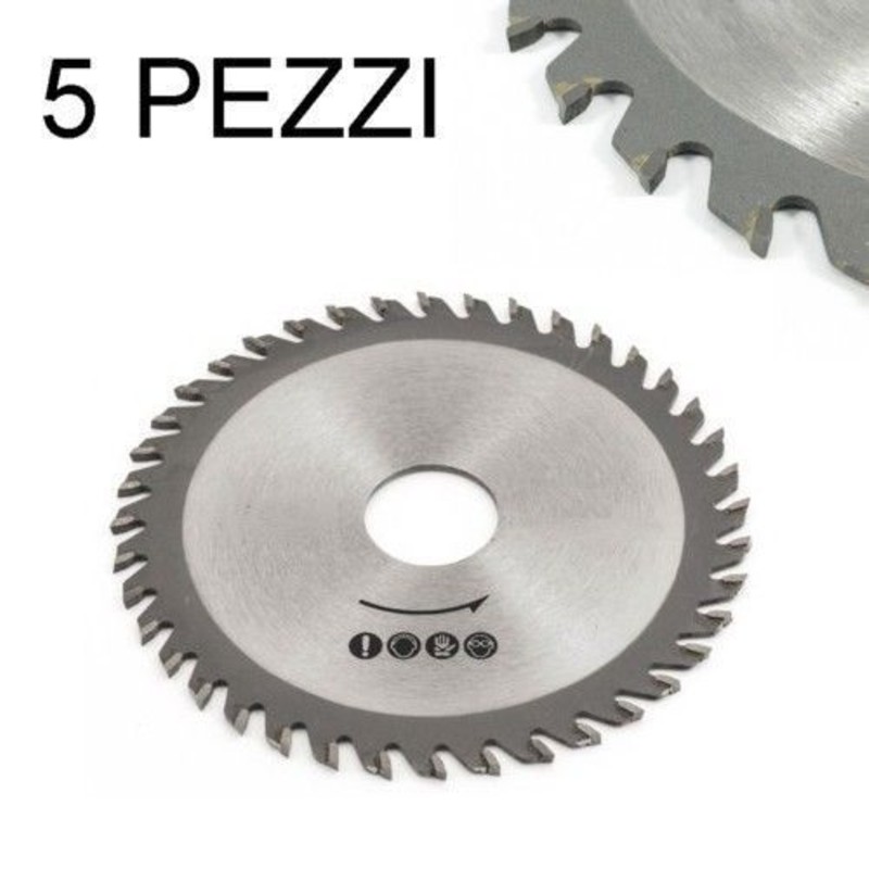 SET 5 PEZZI DISCO DA TAGLIO LEGNO 115MM SMERIGLIATRICE FLEX 30T