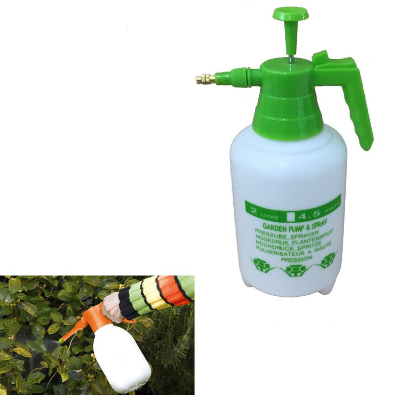 SPRUZZINO 2 LT NEBULIZZATORE MANUALE POMPA IRRIGAZIONE PIANTE GIARDINAGGIO