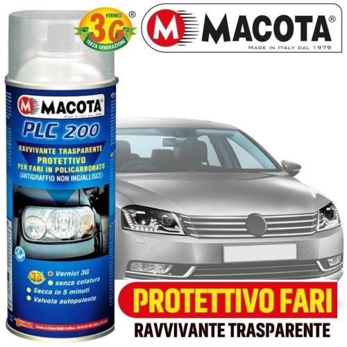 RAVVIVANTE FARI POLICARBONATO 200ML VERNICE TRASPARENTE RIGENERANTE PROTEZIONE