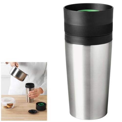 TAZZA DA VIAGGIO PORTA BEVANDE CONTENITORE THE CAFFE SUCCHI THERMOS