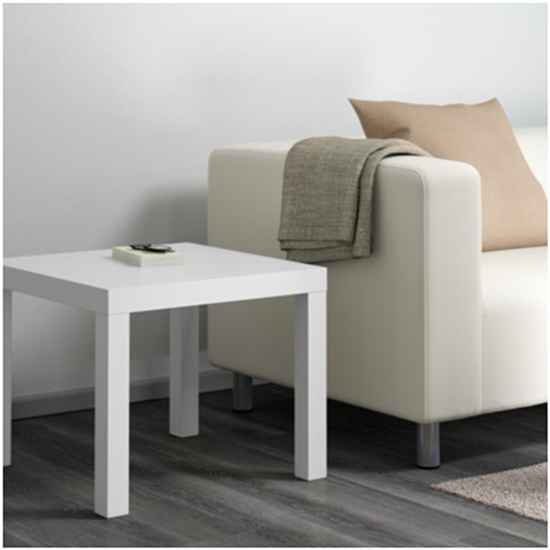 TAVOLINO IN LEGNO LACK 55 X 55 TAVOLO BIANCO DA SALOTTO
