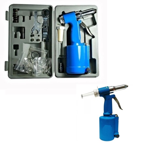 RIVETTATRICE ARIA COMPRESSA SPARA RIVETTI PNEUMATICA CON VALIGETTA ED ACCESSORI
