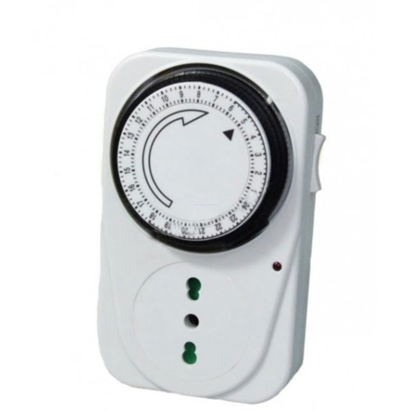 TIMER 24 ORE OROLOGIO PROGRAMMABILE TEMPORIZZATORE PROGRAMMA CLOCK SPINA PRESA