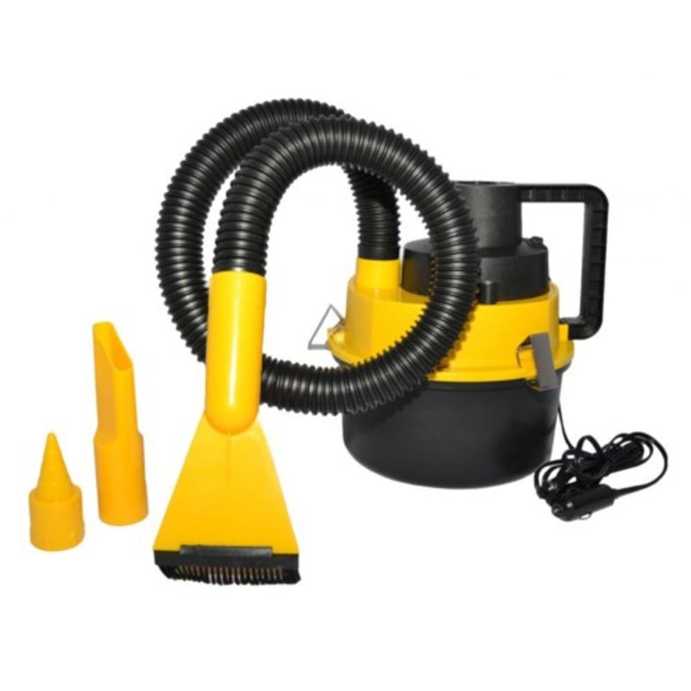 ASPIRAPOLVERE AUTO ASPIRA POLVERE PORTATILE 12V BIDONE ASPITATUTTO GONFIATORE