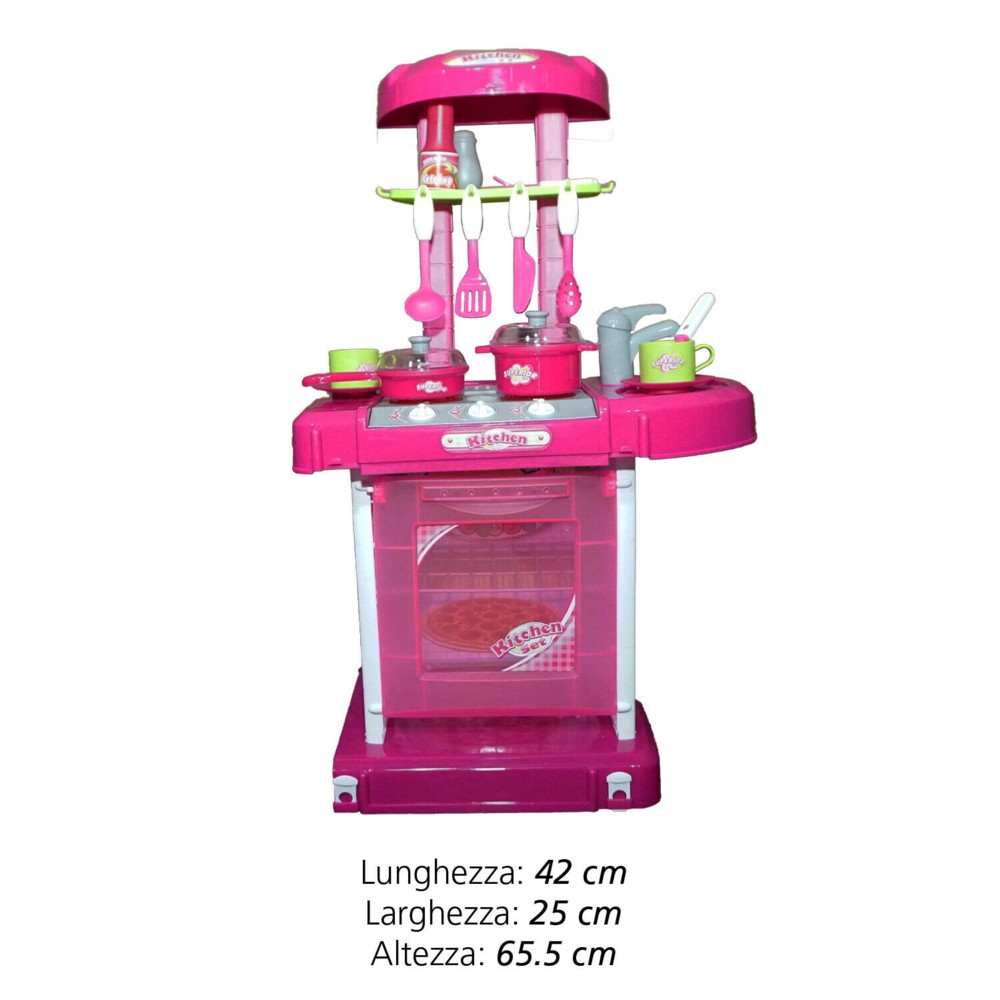 CUCINA DA GIOCO PER BAMBINI CON LUCI E SUONI CHEF GIOCATTOLO 42 X 25 X 65.5