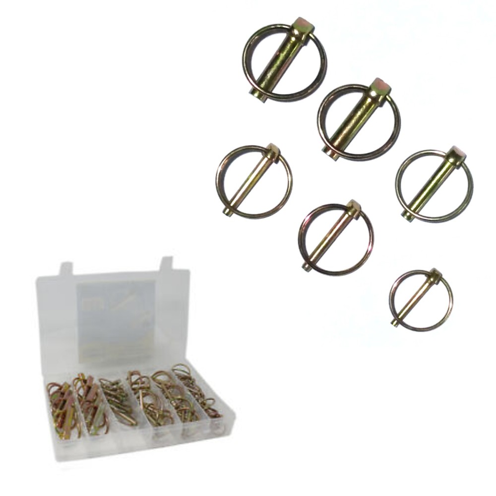 Set 50 Spine A Scatto Coppiglie Anelli Fermi Spinotti Auto Mezzi Automezzi Agricoli E Pesanti