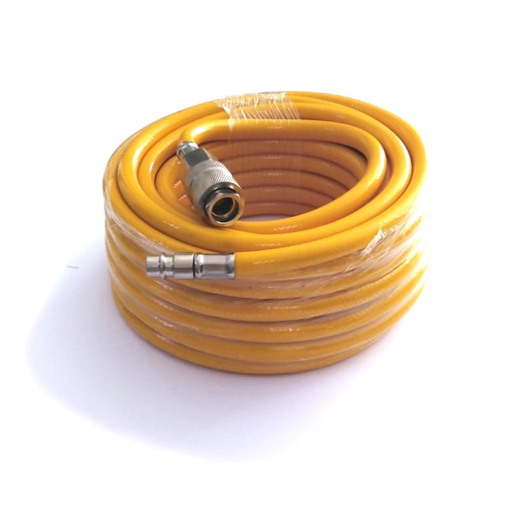 Tubo Aria Compressa Prolunga In Pvc 12 Metri Con Attacco Rapido Per Compressore Utensili Pneumatici