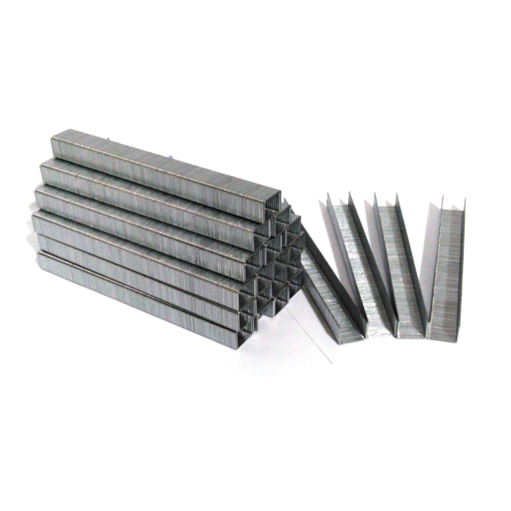 FAST WORLD SHOPPING ® 5000 Graffette Metalliche 12.8 x 10Mm Punte Metallo Per Graffettatrice Aria Compressa Spillette
