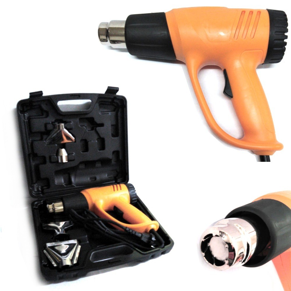 PISTOLA TERMICA 2000 WATT FONO ARIA CALDA 350 A 600 GRADI SVERNICIATORE TERMICO