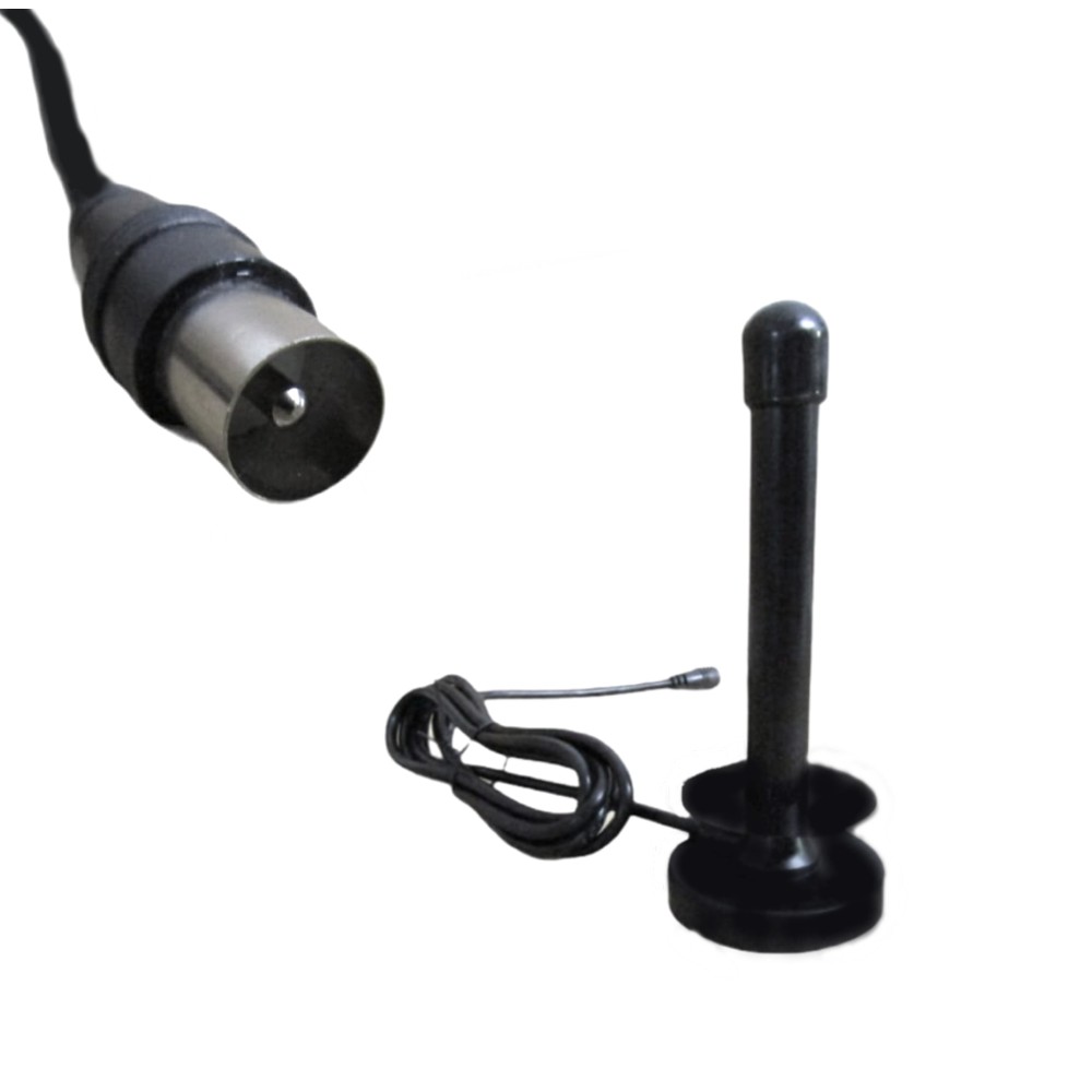 ANTENNA PORTATILE MAGNETICA VHF UHF DIGITALE TERRESTRE DECODER AUTO CASA CAMPER