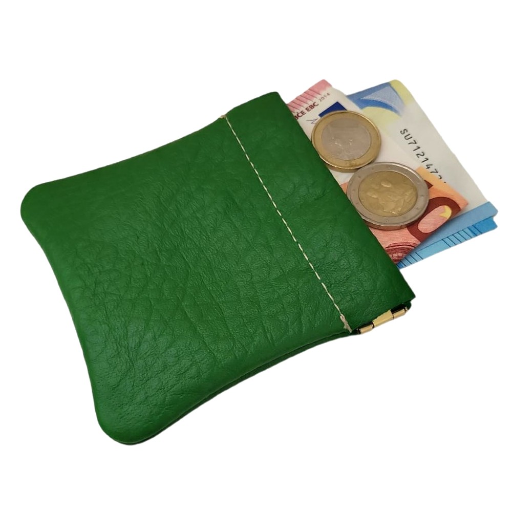 PORTA MONETE BANCONOTE BORSELLINO UNISEX VERA PELLE BORSELLO PORTAMONETE