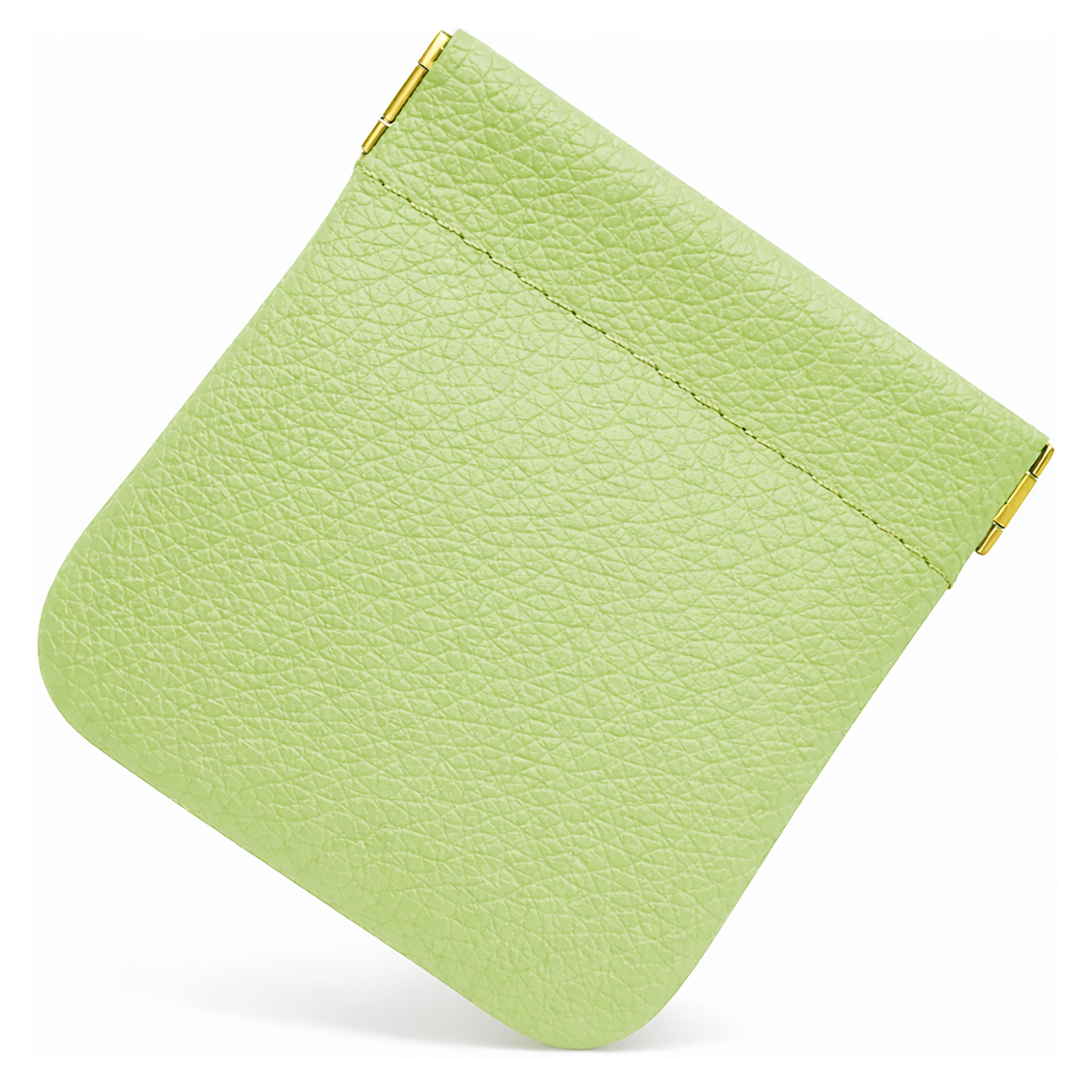 Portamonete in Vera Pelle Made in Italy Verde Pistacchio