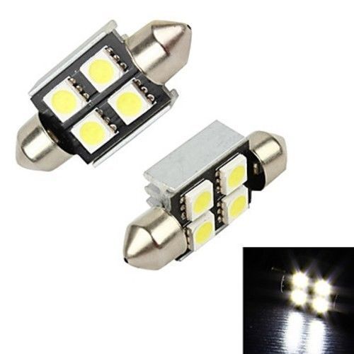FWS LAMPADE CANBUS 4 LED SMD LAMPADINE SILURO AUTO LUCE BIANCO GHIACCIO