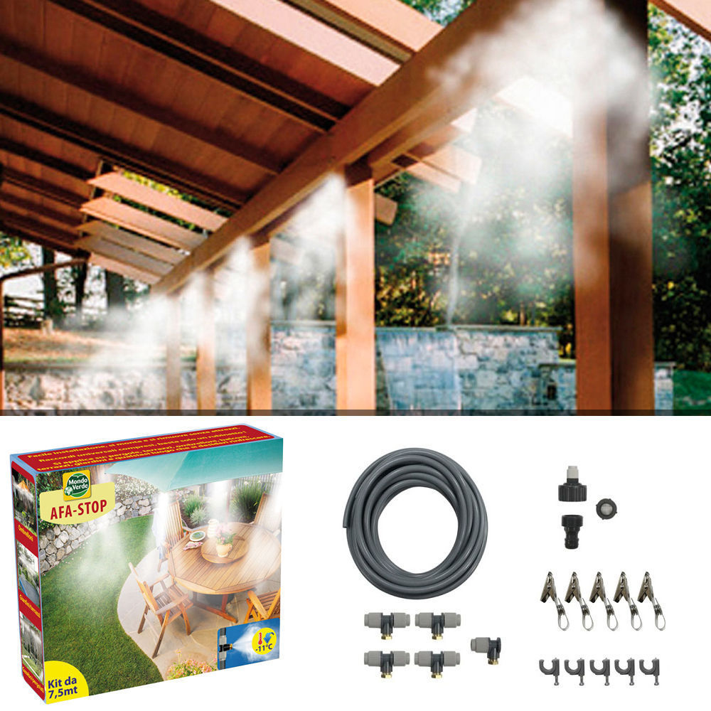 Nebulizzatore ad acqua Vaporizzatore nebulizzazione gazebo ombrellone 7.5mt