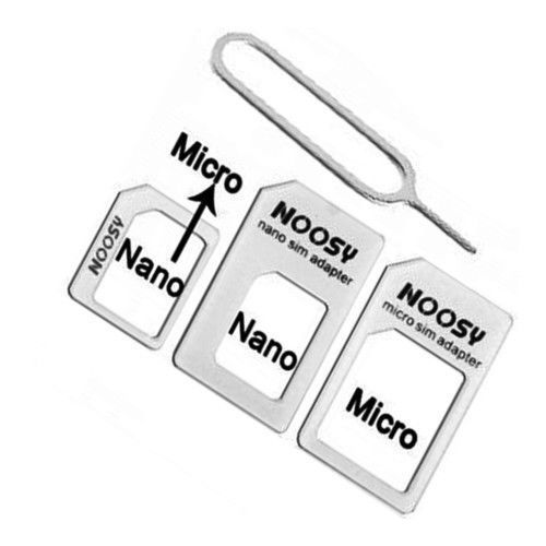 FWS KIT 4 IN 1 ADATTATORE SCHEDE NANO MICRO SIM CONVERTITORE CARD UNIVERSALE