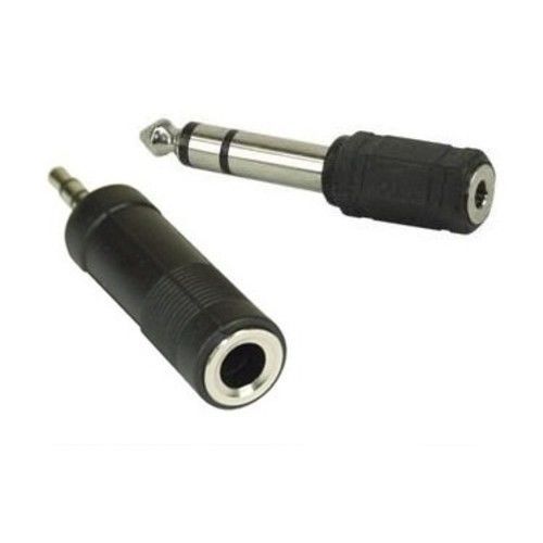 FWS COPPIA ADATTATORI CONVERTITORI JACK GRANDE PICCOLO CUFFIA E MICROFONO STEREO