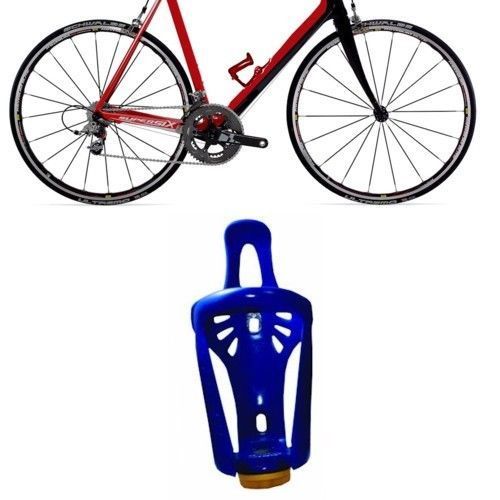 FWS PORTABORRACCIA BICI PORTABOTTIGLIA BICICLETTA BEVANDE REGOLABILE BLU