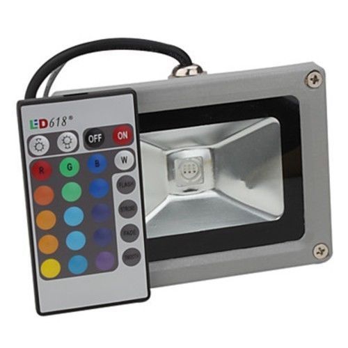 FWS FARETTO A LED RGB 10 WATT FARO ALTA LUMINOSITA MULTICOLOR TELECOMANDO