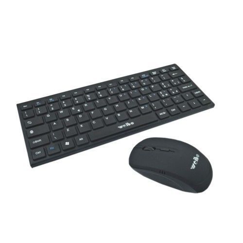 FWS TASTIERA SLIM MOUSE OTTICO WIRELESS SENZA FILI 2.4 GHZ MINI KEYBOARD