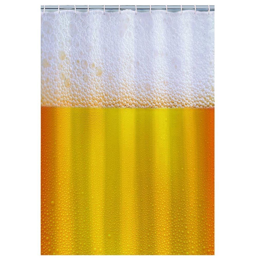 TENDA PER DOCCIA VASCA MODELLO BIRRA BOCCALE CON SCHIUMA + SACCHETTO 180x180 cm