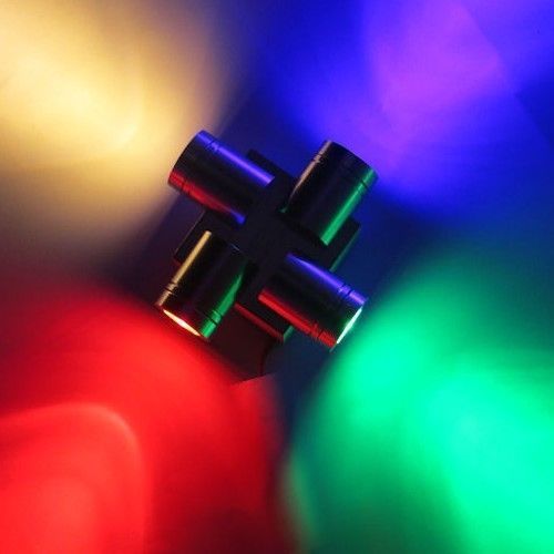 FWS FARETTO LAMPADA LED DA PARETE APPLIQUE 4  WATT LUCE MULTICOLOR