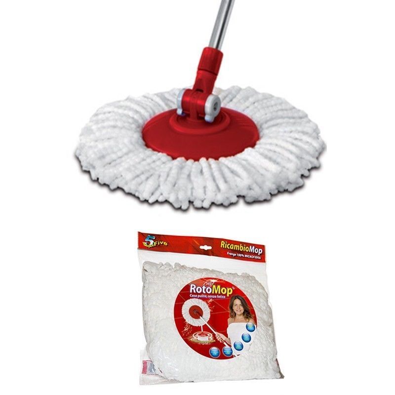 RICAMBIO ROTOMOP SUPER FIVE PANNO CON FRANCE IN MICROFIBRA