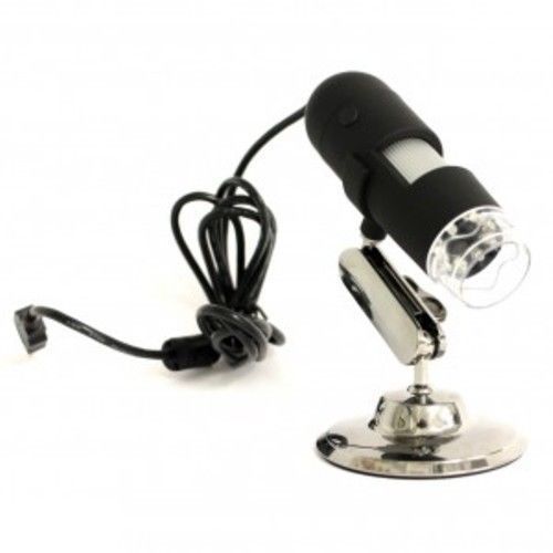 FWS MICROSCOPIO DIGITALE USB 1.3 MEGAPIXEL ZOMM 400X 8 LED VIDEO FOTO PC
