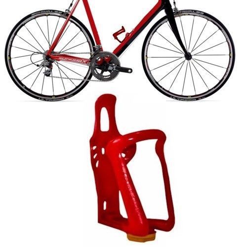 FWS PORTABORRACCIA BICI PORTABOTTIGLIA BICICLETTA BEVANDE REGOLABILE ROSSO