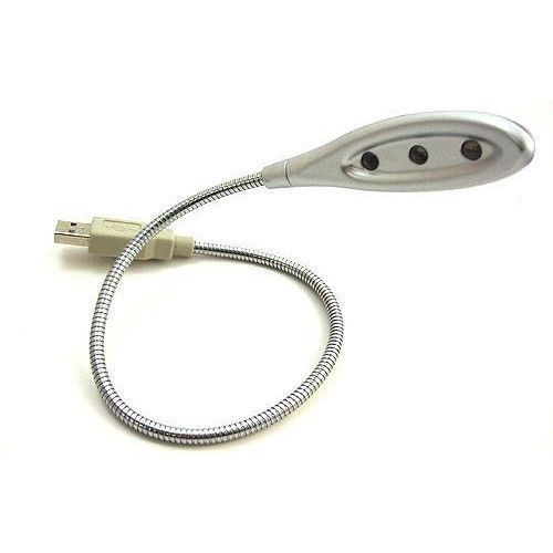 FWS LAMPADA USB 2.0 1.1 LUCE FLESSIBILE 3 LED LIGHT NOTEBOOK PC