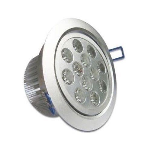 FWS FARETTO AD INCASSO CON ALETTE A MOLLA CON 12 LED POTENZA 12 WATT LUCE CALDA