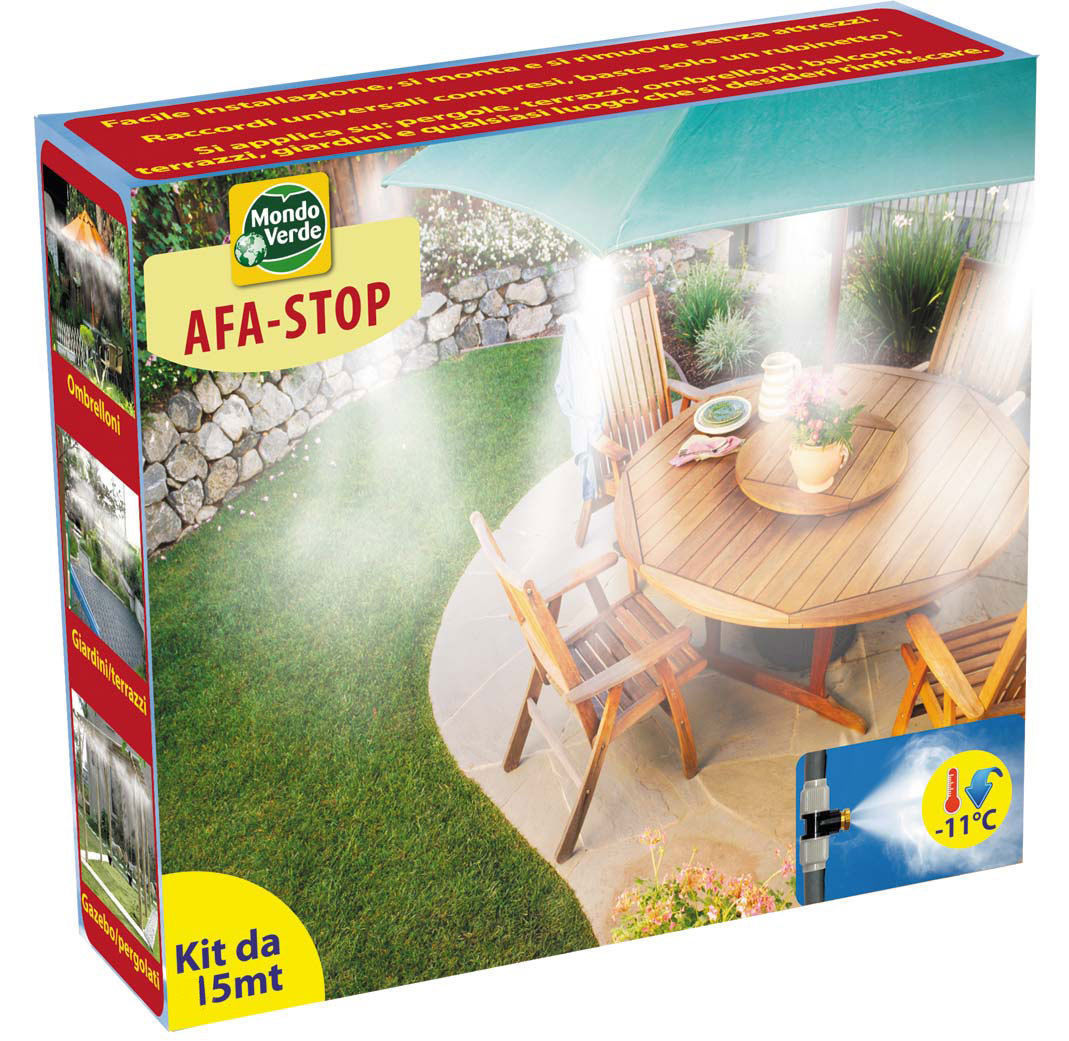 Nebulizzatore a spruzzo d'acqua nebulizzazione per gazebo ombrellone 15 mt