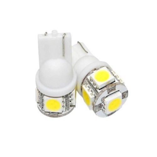 FWS COPPIA LAMPADE 5 LED SMD BIANCO LUCE POSIZIONE ATTACCO T10 W5W LAMPADINA