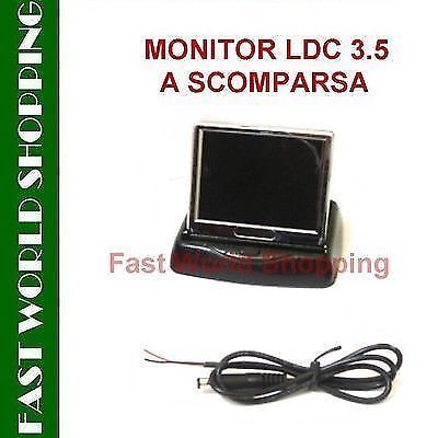 FWS MONITOR LCD A COLORI SCOMPARSA RETROMARCIA VIDEOSORVEGLIANZA AUTO CAMPER