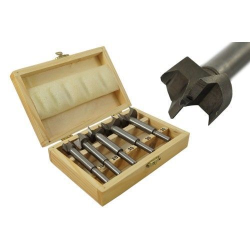 FWS KIT 5 FRESE PER LEGNO PUNTE TRAPANO FRESATRICE CON ASTUCCIO