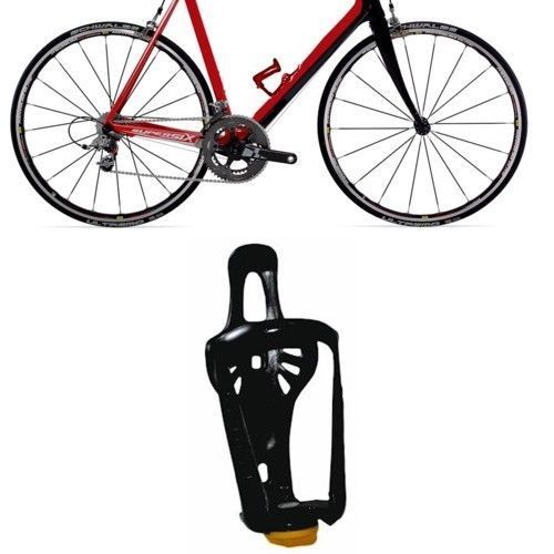 FWS PORTABORRACCIA BICI PORTABOTTIGLIA BICICLETTA BEVANDE REGOLABILE NERO