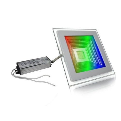 FWS PLAFONIERA LED RGB PANNELLO INCASSO FARO MULTICOLOR FARETTO 20W 17  X 17 CM.