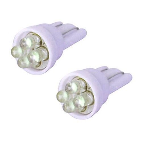 COPPIA LAMPADINE LUCE POSIZIONE 4 LED BIANCHI ATTACCO T10 W5