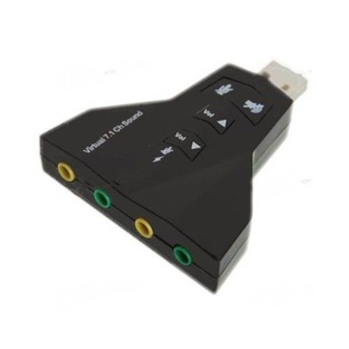 FWS SCHEDA ESTERNA ADATTATORE AUDIO USB 3D 7.1  SOUND CASSE CUFFIE MICROFONO