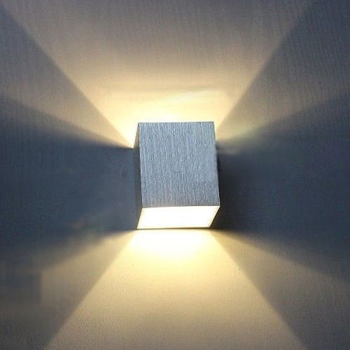 FWS FARETTO LED APPLIQUE 1 WATT LUCE CALDA  PLAFONIERA AD INCASSO CON ALETTE