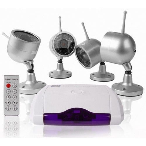 FWS 4 TELECAMERE WIRELESS INFRAROSSI VIDEOCAMERA VIDEO SORVEGLIANZA AUDIO VIDEO