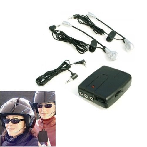 FWS KIT INTERFONO CASCHI AURICOLARI CON MICROFONO CASCO MP3 CD IPOD UNIVERSALE