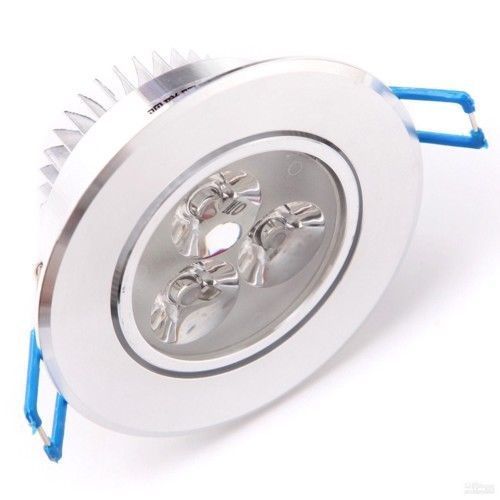 FWS FARETTO AD INCASSO LUCE CALDA CON ALETTE A MOLLA CON 3 LED POTENZA 3 WATT