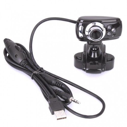 FWS WEBCAM CON LED E MICROFONO INTEGRATO VIDEOCAMERA HD USB YAHOO SKYPE MSN