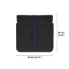 Portamonete Uomo Donna Vera Pelle Colore Nero e Blu Made in Italy Molla Snap