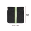 Portamonete Uomo Donna Vera Pelle Colore Nero e Verde Made in Italy Molla Snap