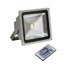 FWS FARO A LED RGB 20 WATT FARETTO AD ALTA LUMINOSITA MULTICOLOR CON TELECOMANDO
