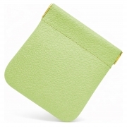 Portamonete in Vera Pelle Made in Italy Verde Pistacchio
