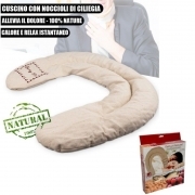 CUSCINO TERMICO CON NOCCIOLI DI CILIEGIA PER DOLORI CERVICALE