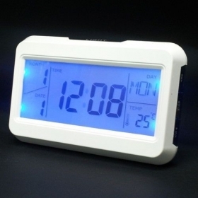 FWS OROLOGIO DIGITALE CON DISPLAY LCD SVEGLIA RETROILLUMINATA CON SENSORE SONORO